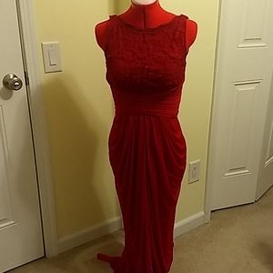 David's Bridal Floor Length Dress